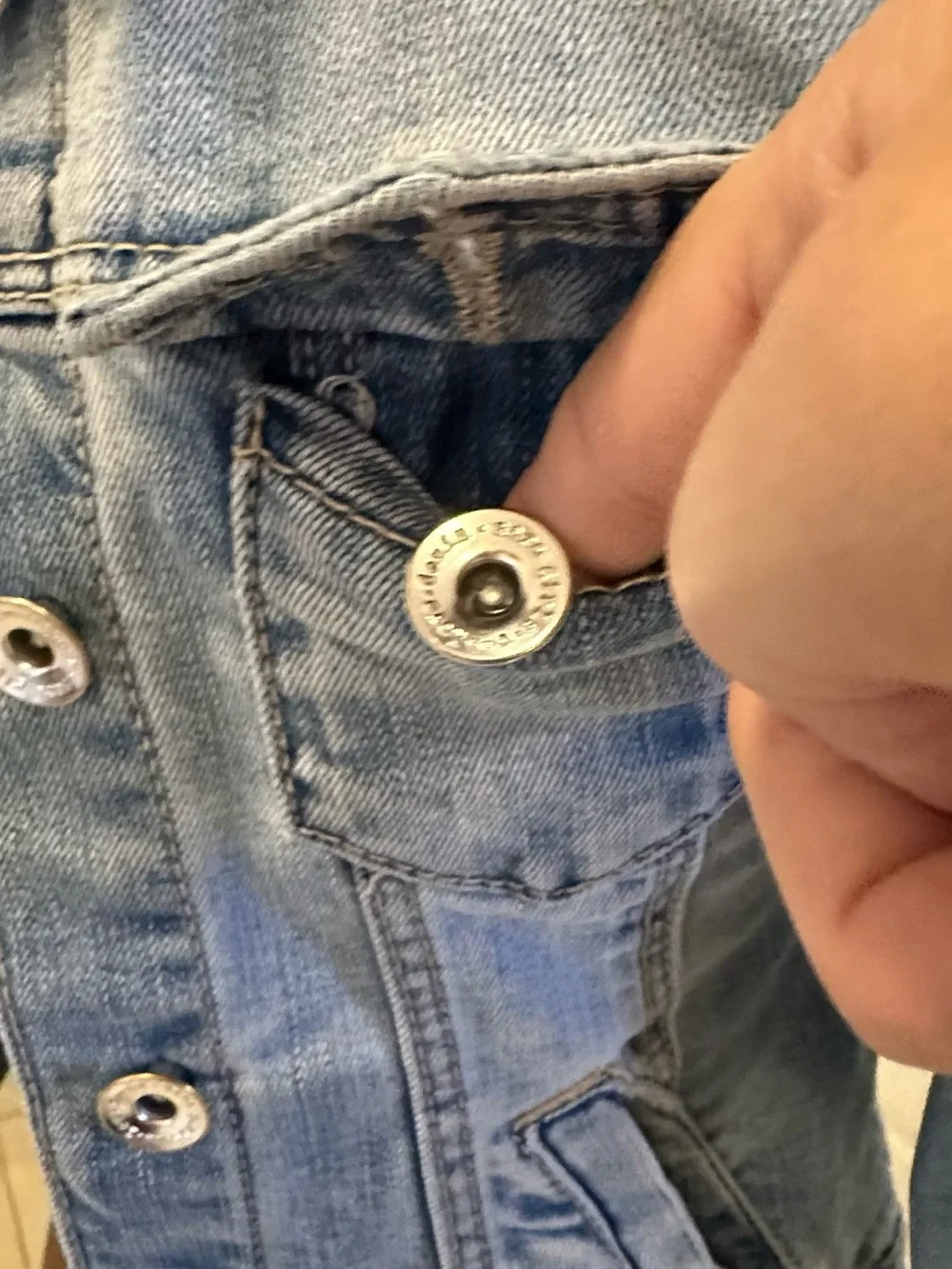 Zara Light Blue Denim Jean Jacket